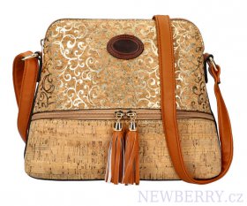 Crossbody dmsk kabelka v korkovm designu T8297 typ 15